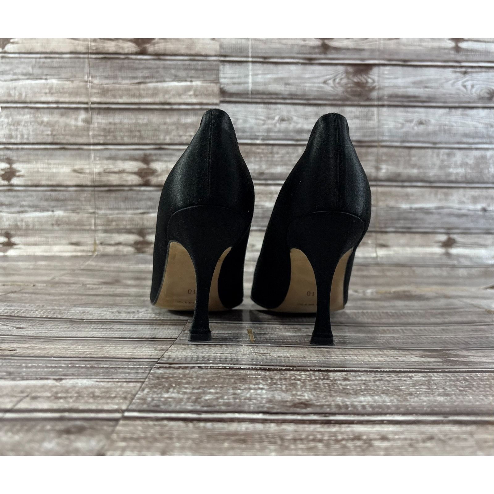 Rene Caovilla Rene Caovilla Satin crystal applique Heels shoes size 10 col Size US 10 / IT 40 - 4 Thumbnail