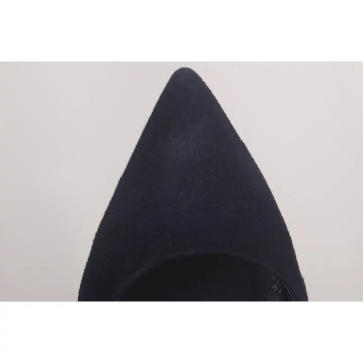 Louis Vuitton Louis Vuitton Black Suede Pointed Heels -2508 Size US 6 / IT 36 - 7 Thumbnail