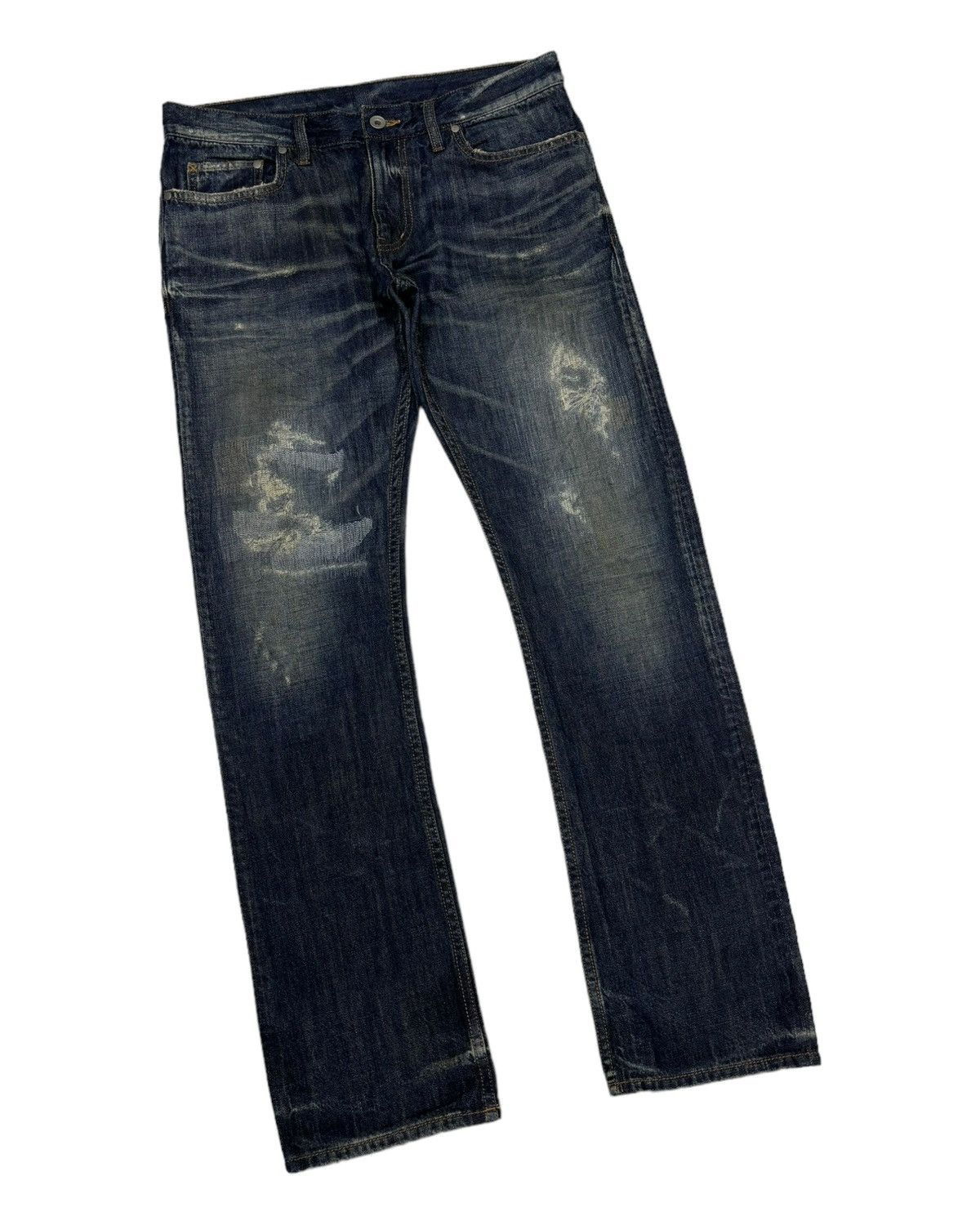 14th Addiction 🔥KMRII STYLE JAPANESE UNBRANDED SLIM FIT DENIM JEANS Size US 32 / EU 48 - 3 Thumbnail