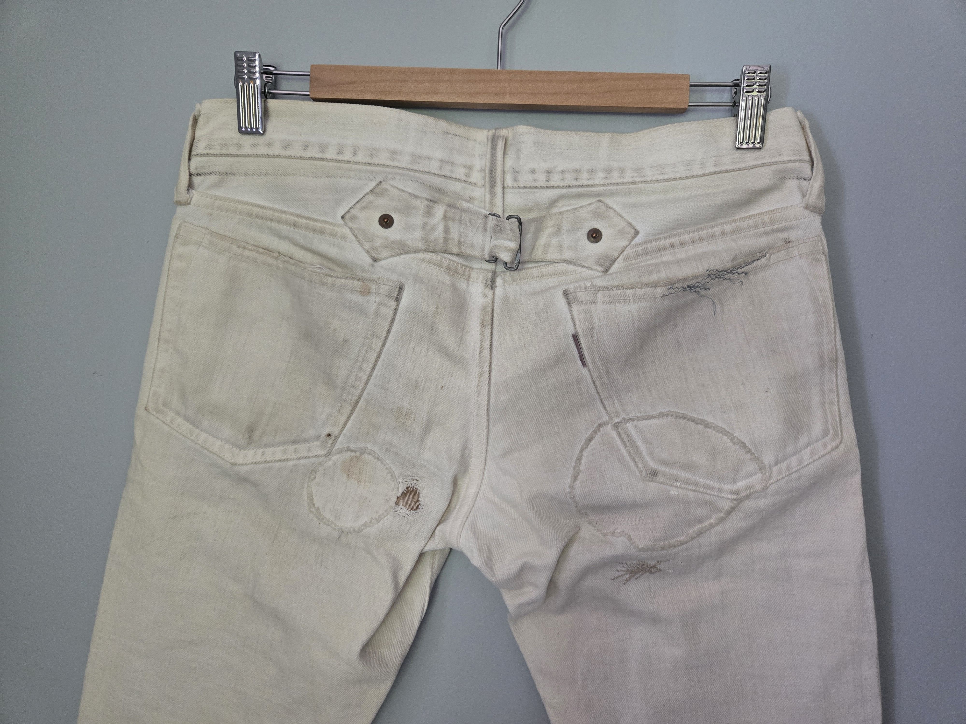 Kapital Distressed white kapital denim Size US 31 - 3 Thumbnail