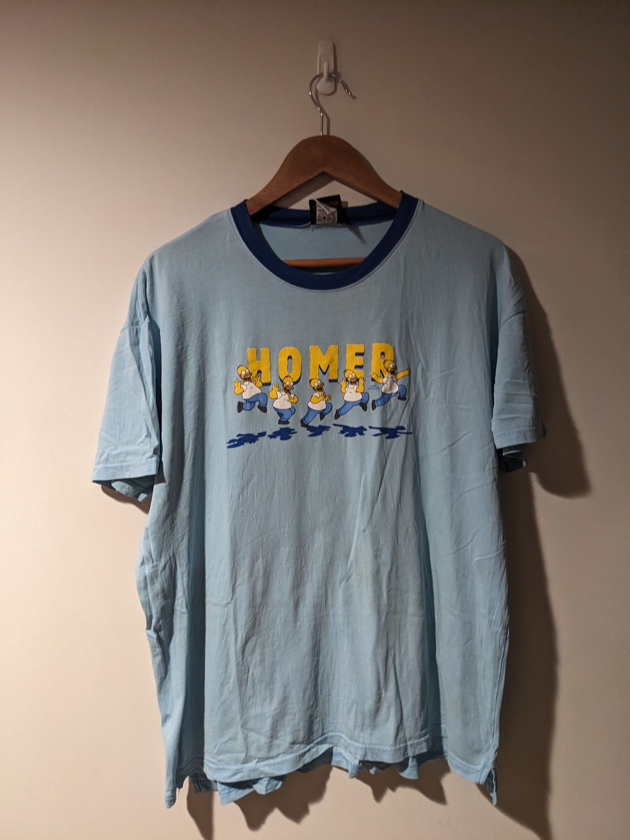 Cartoon Network Vintage 2008 The Simpsons Homer Blue Large T-Shirt Size US L / EU 52-54 / 3 - 1 Thumbnail