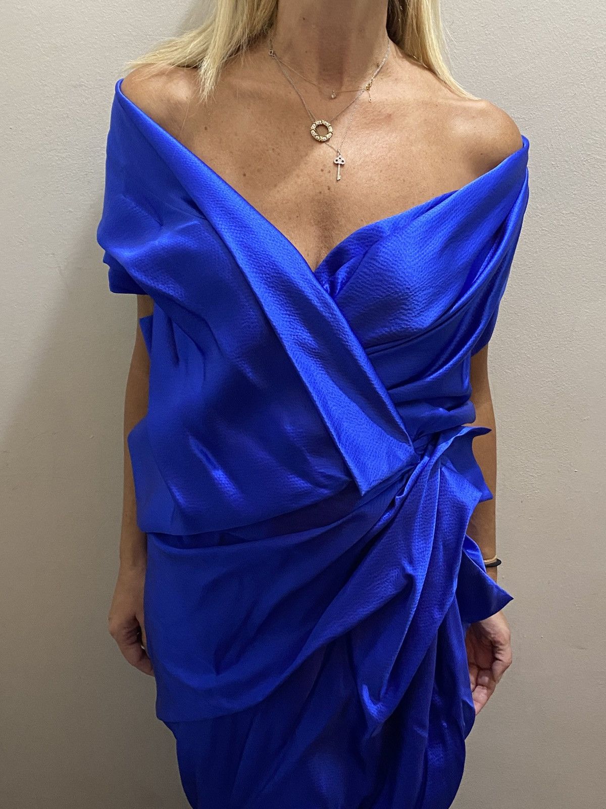 Vivienne Westwood VIVIENNE WESTWOOD ELECTRIC BLUE SILK DRESS Size M / US 6-8 / IT 42-44 - 1 Thumbnail