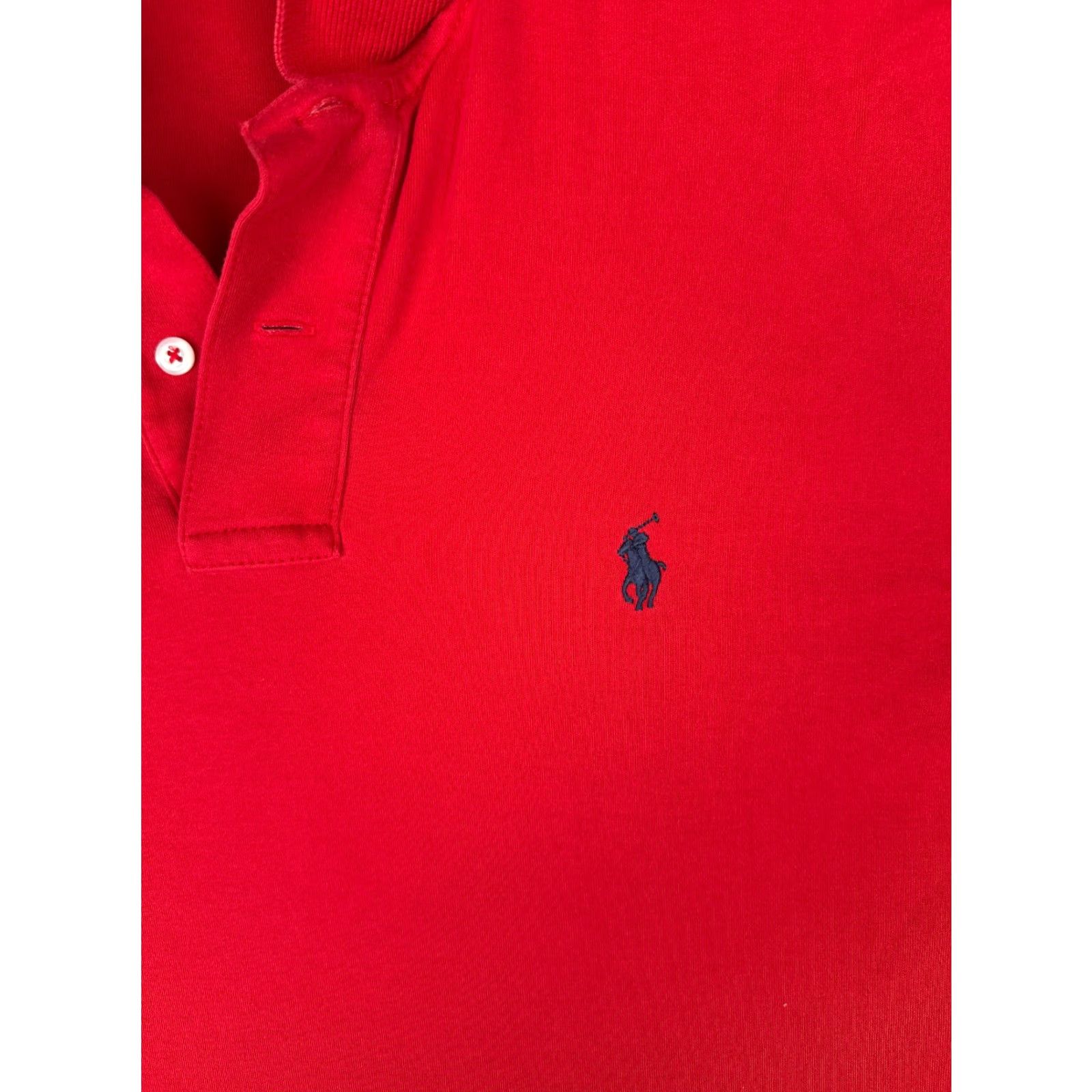 Ralph Lauren VINTAGE Ralph Lauren Polo Shirt Adult Large Red 100% Cotton Short Sleeve Golf Size US L / EU 52-54 / 3 - 6 Thumbnail