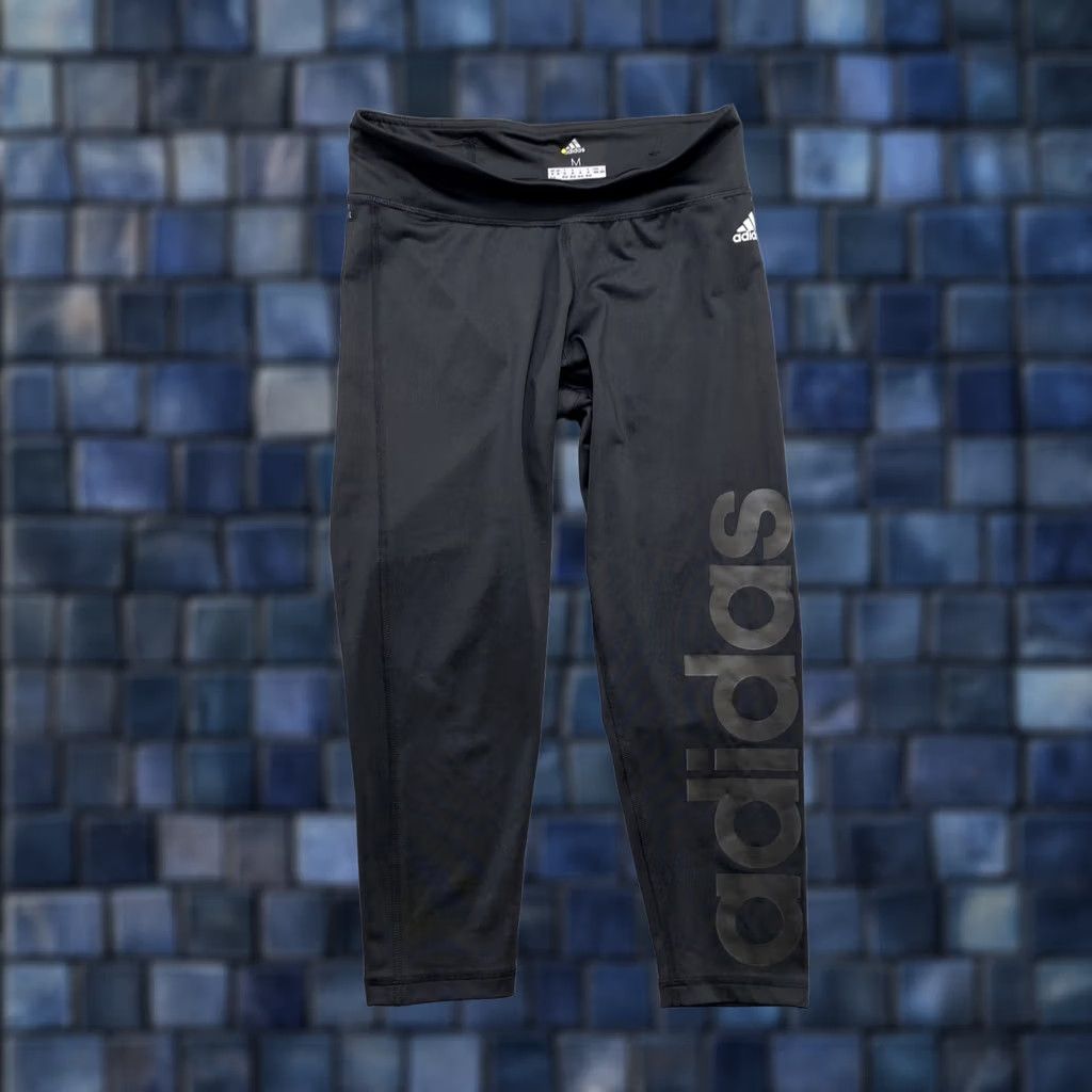 Adidas Adidas Climalite Black Ankle Legging Pants Women’s Medium Size M Black Leggings Workout Yoga Size 32" / US 10 / IT 46 - 1 Thumbnail