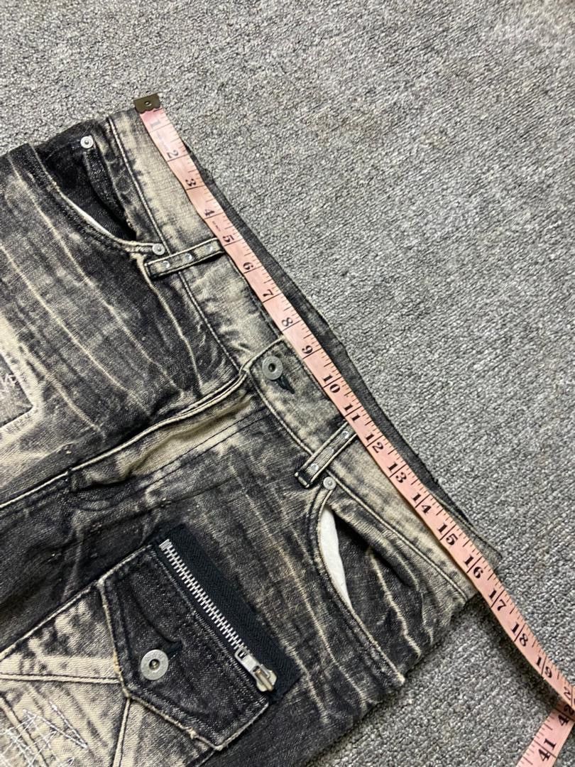 Japanese Brand Candy Stripper Brand Distressed Ripped Jeans (184) Size US 33 - 7 Thumbnail