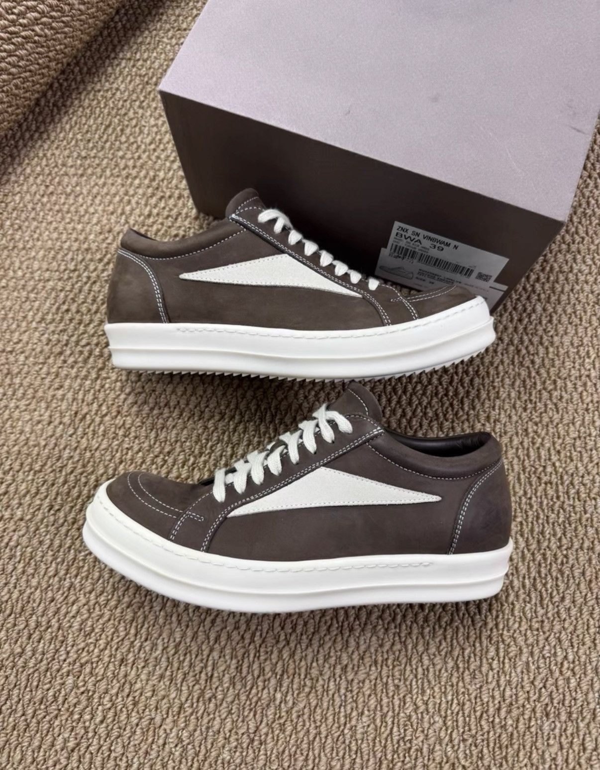 Rick Owens Rick Owens RO Main Line Full Leather Vans Style K37 Size US 6.5 / EU 39-40 - 3 Thumbnail