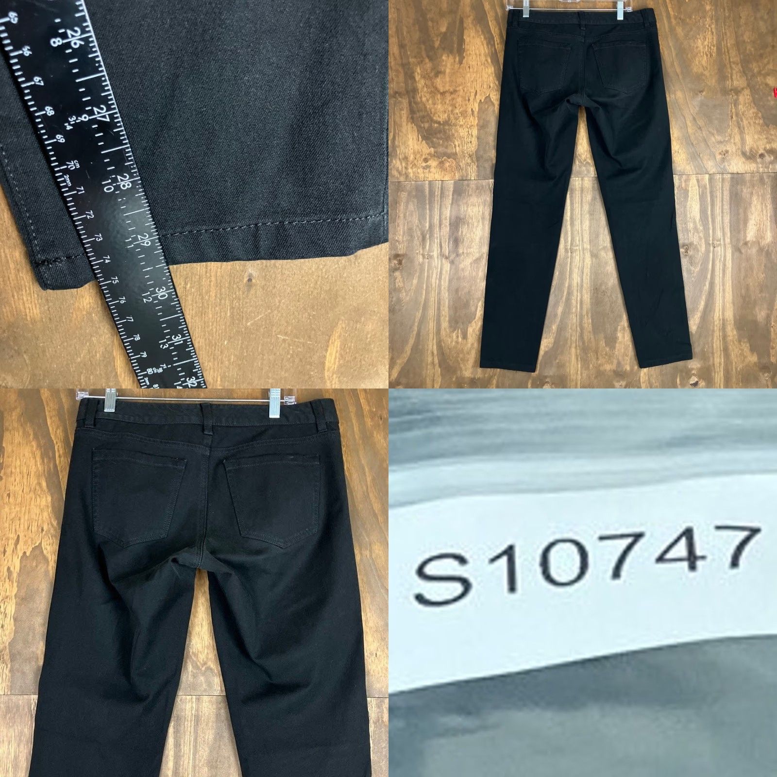 Banana Republic Banana Republic Womens Jeans Black Denim Mid Rise Skinny Stretch 8 Size 24" / US 00 / IT 34 - 8 Thumbnail