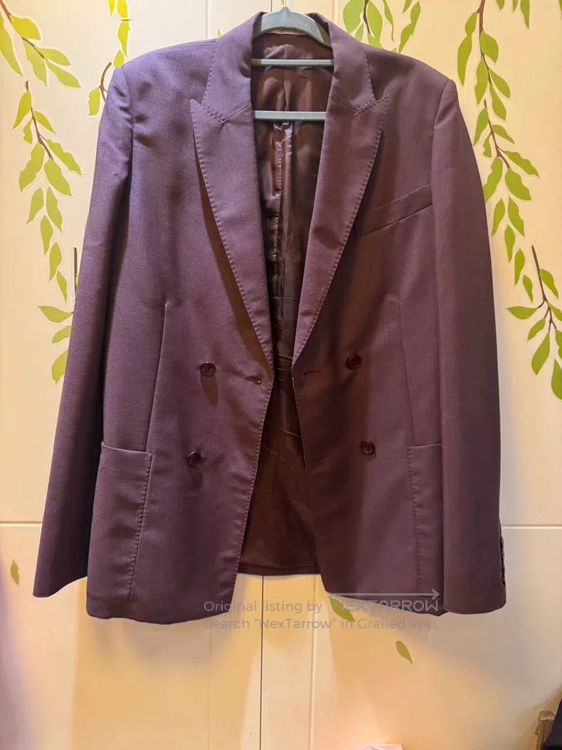 Valentino Valentino Burgundy suit Size 46S - 1 Thumbnail