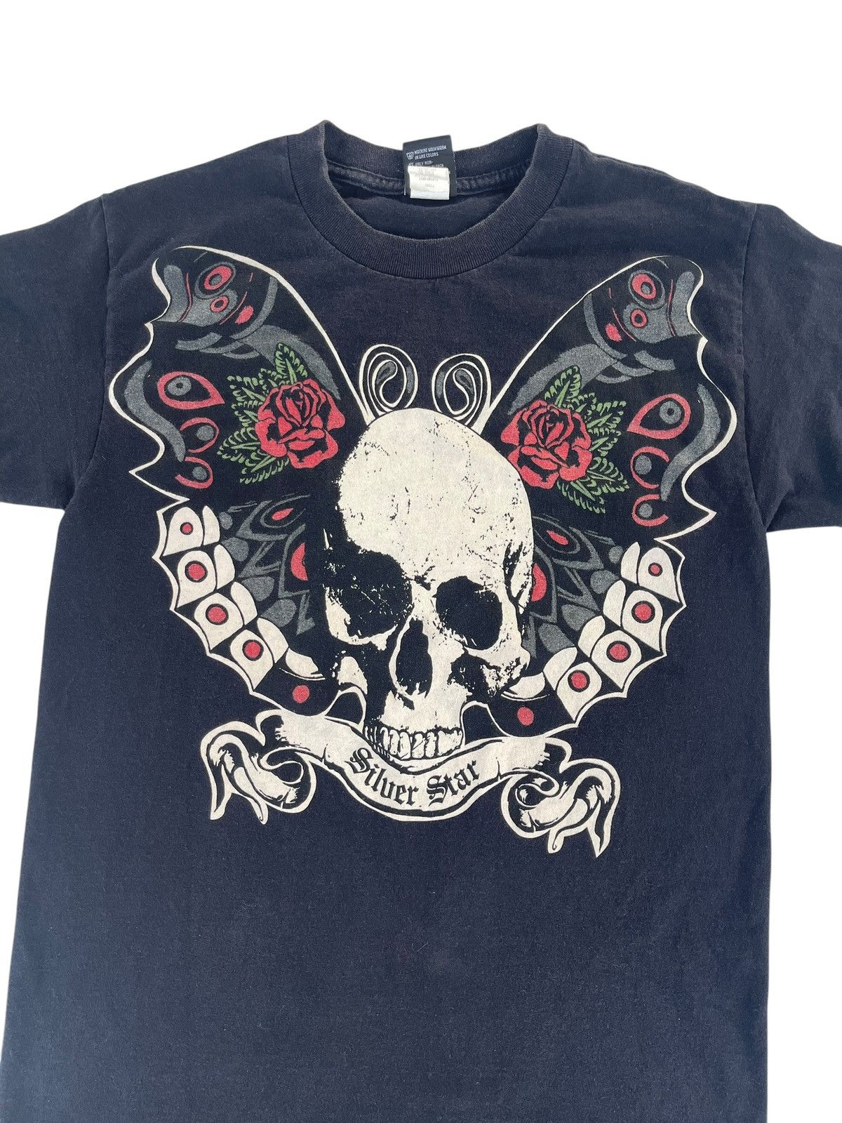 Vintage Vintage Skull Wing Silver Star Shirt Tee Size US S / EU 44-46 / 1 - 4 Thumbnail