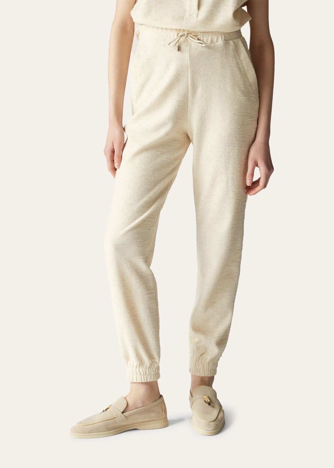 Loro Piana o1srvl11e0824 Tacna Trousers Pants in Ivory Size 28" / US 6 / IT 42 - 3 Thumbnail