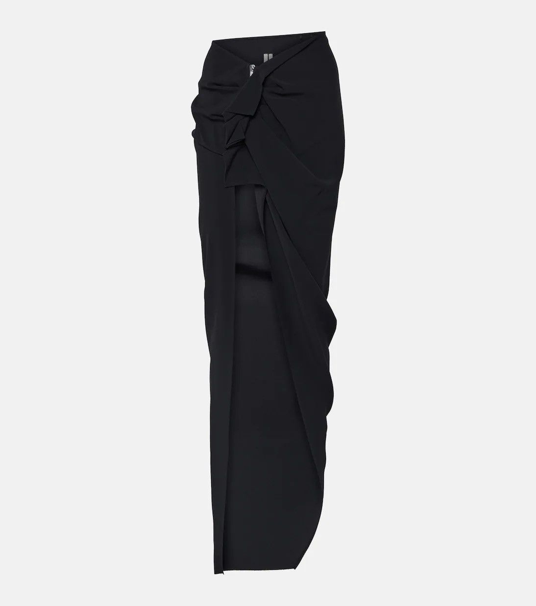 Rick Owens Last Size Rick Owens Asymmetric Acetate & Viscose Maxi Skirt Size 30" / US 8 / IT 44 - 5 Thumbnail