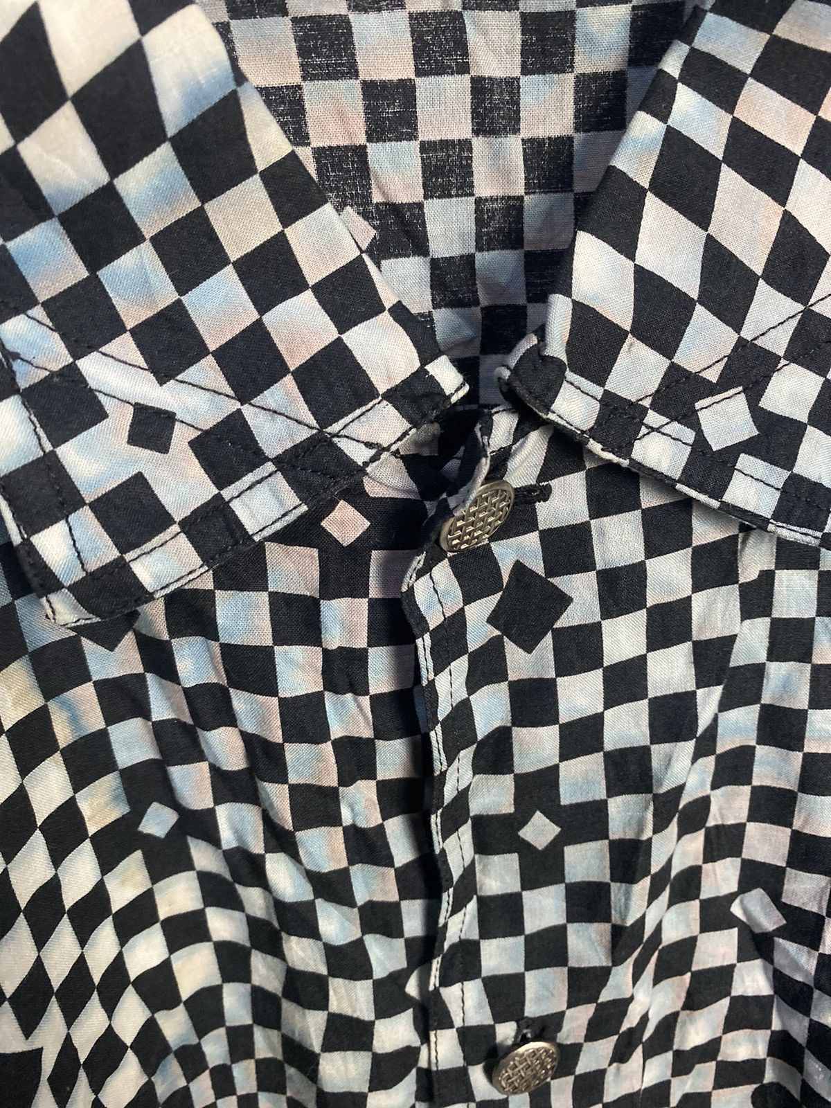 Versace Versace Shirt checkerboard Vintage Size US M / EU 48-50 / 2 - 5 Thumbnail