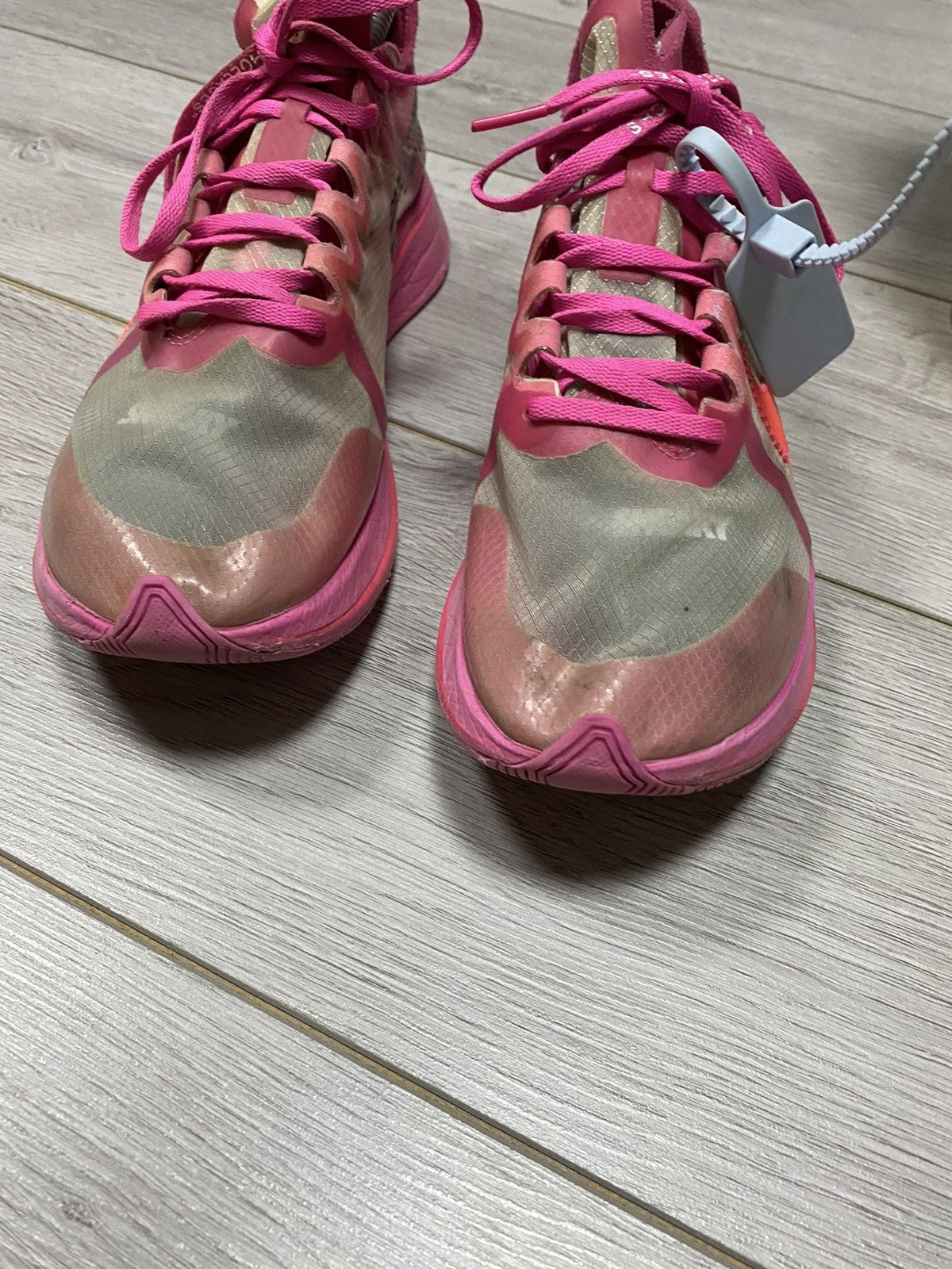 Nike × Off-White Nike Zoom Fly Off-White Pink Foam Size US 10.5 / EU 43-44 - 4 Thumbnail