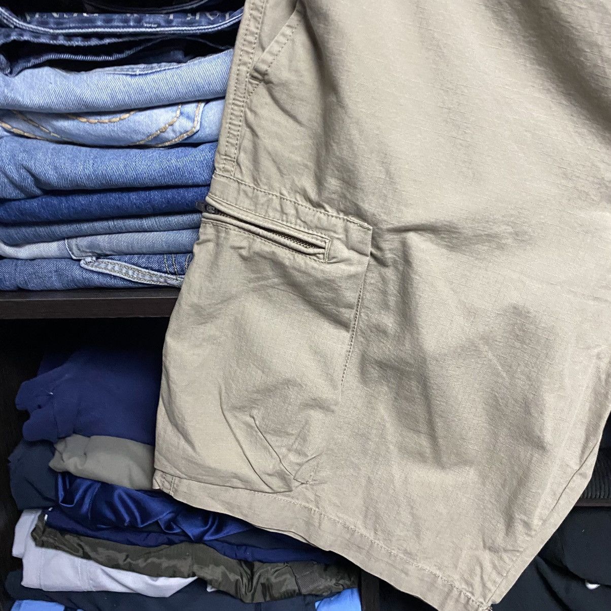 Nike Vintage Nike 90 Cargo Denim Cordura streetwear shorts Size US 34 / EU 50 - 3 Thumbnail