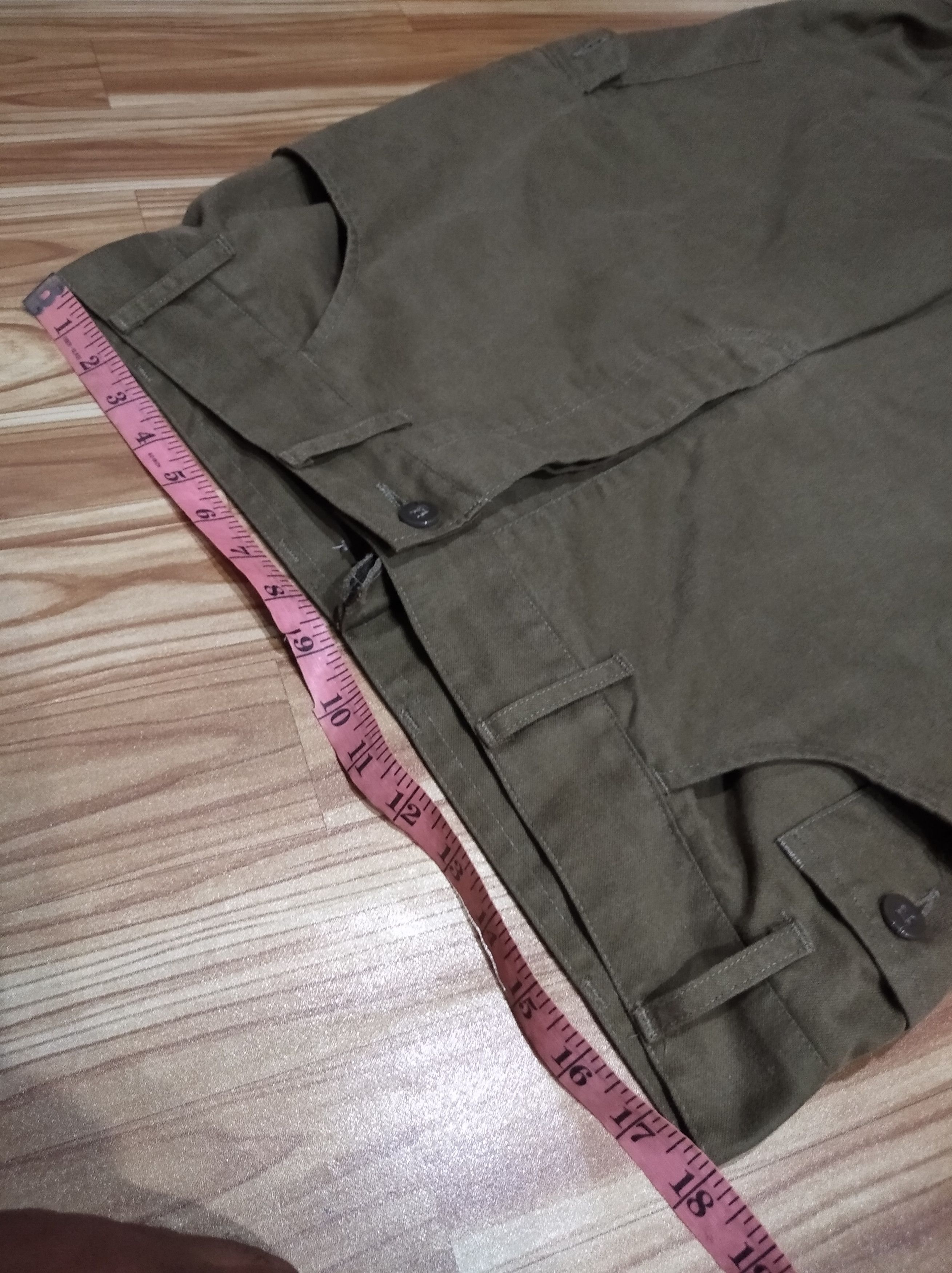 Vintage vtg *rare* Czech Republic button-fly military pants Size US 35 - 9 Thumbnail