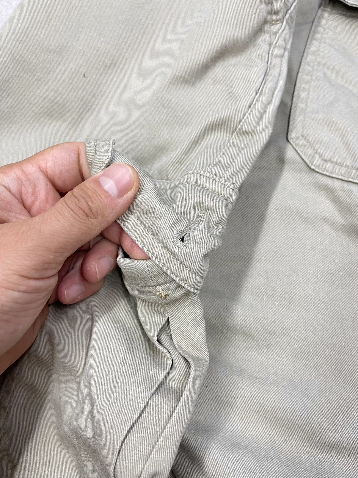Vintage × Yves Saint Laurent Vintage Yves Saint Laurent Paris Cargo Pants Beige Designer Size US 36 / EU 52 - 14 Thumbnail