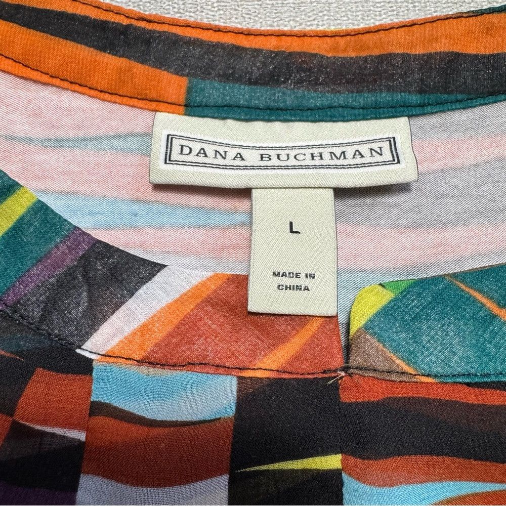 Other Dana Buchman Sleeveless Geometric Print Blouse Size L Size L / US 10 / IT 46 - 6 Thumbnail