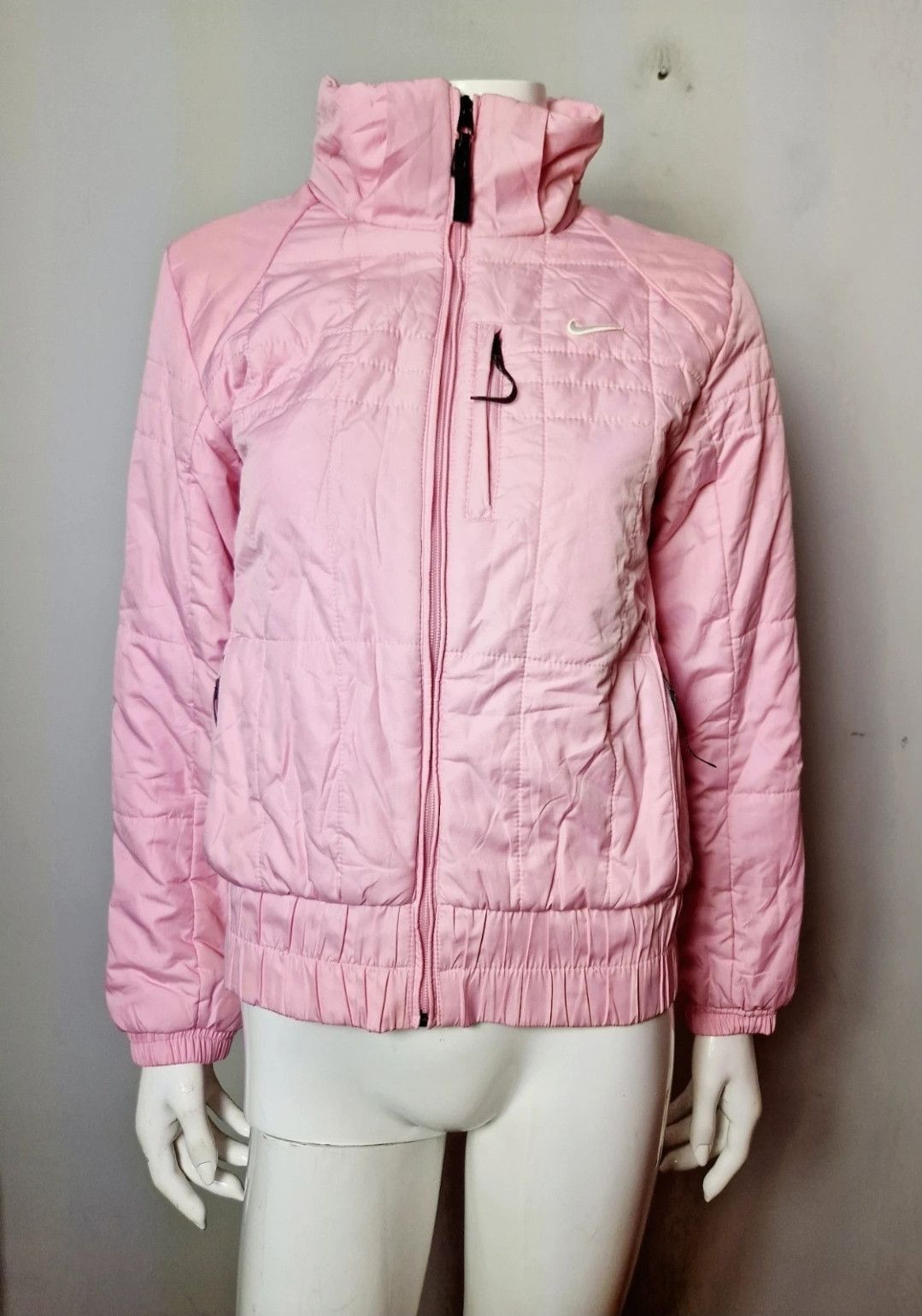Nike Nike vintage pink puffer bomber jacket y2k 2000s Size S / US 4 / IT 40 - 1 Thumbnail