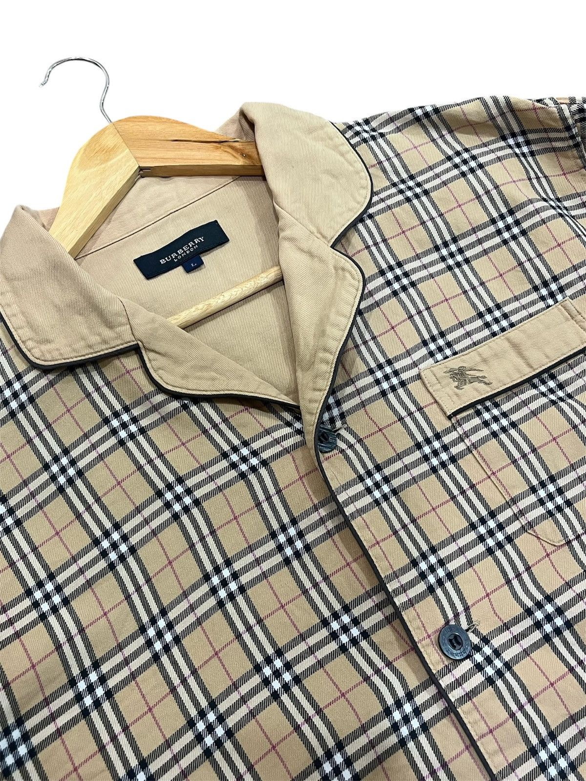 Burberry × Vintage Vtg Burberry Signature Nova Check Pyjamas Size US L / EU 52-54 / 3 - 3 Thumbnail
