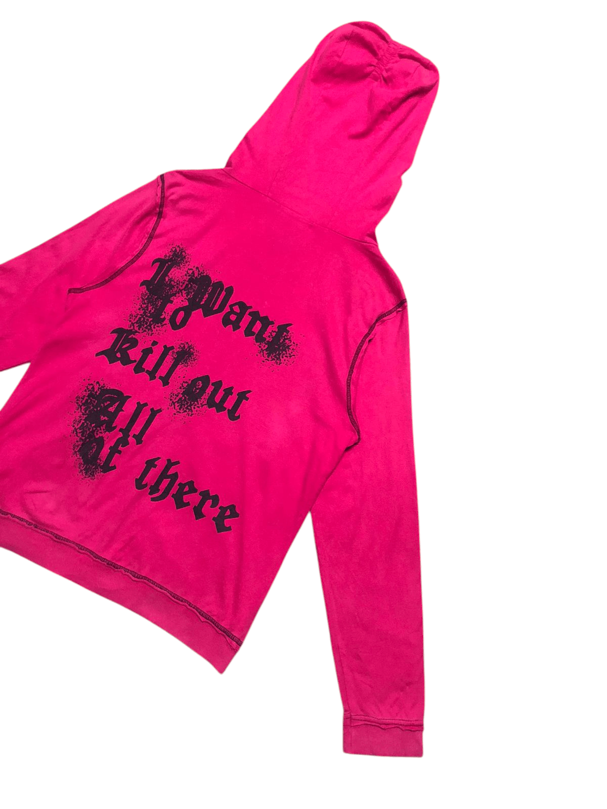 If Six Was Nine Algonquins PinkHoodie Zipper Seditionaries Style Distressed Size US M / EU 48-50 / 2 - 6 Thumbnail