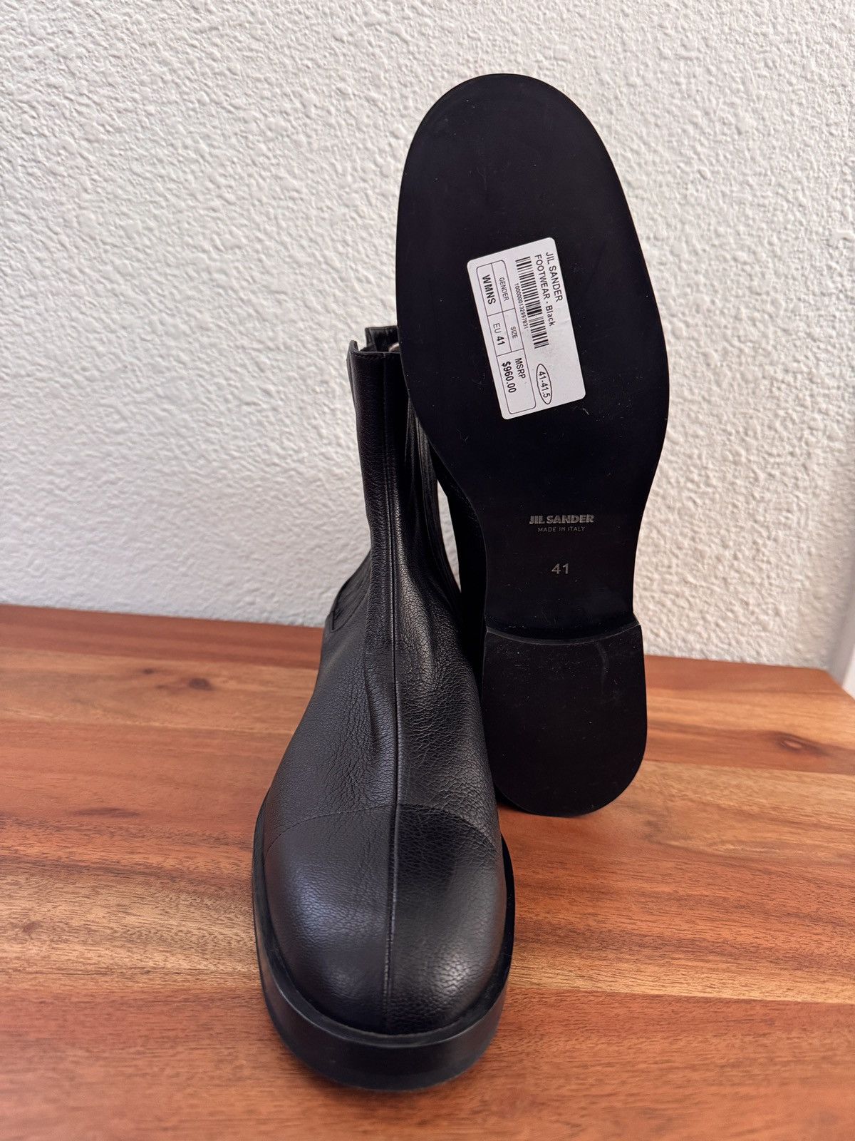Jil Sander Black Center Split Boot Size US 11 / IT 41 - 11 Thumbnail