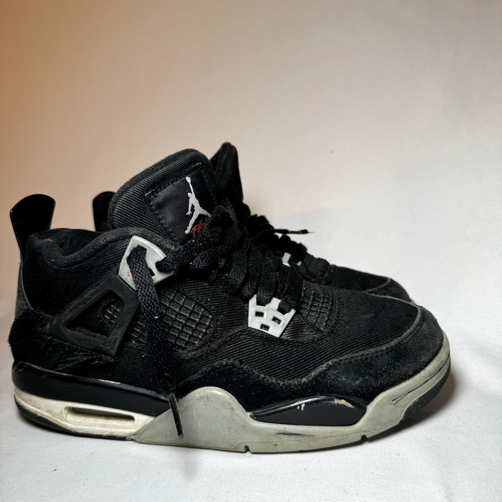 Jordan Brand × Nike Size 5.5 - Air Jordan 4 Retro SE GS Black Canvas Men's Shoes Size US 5.5 / EU 38 - 1 Thumbnail