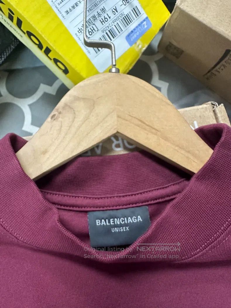 Balenciaga Balenciaga Double B Design! Bordeaux Red Color Size US XS / EU 42 / 0 - 4 Thumbnail