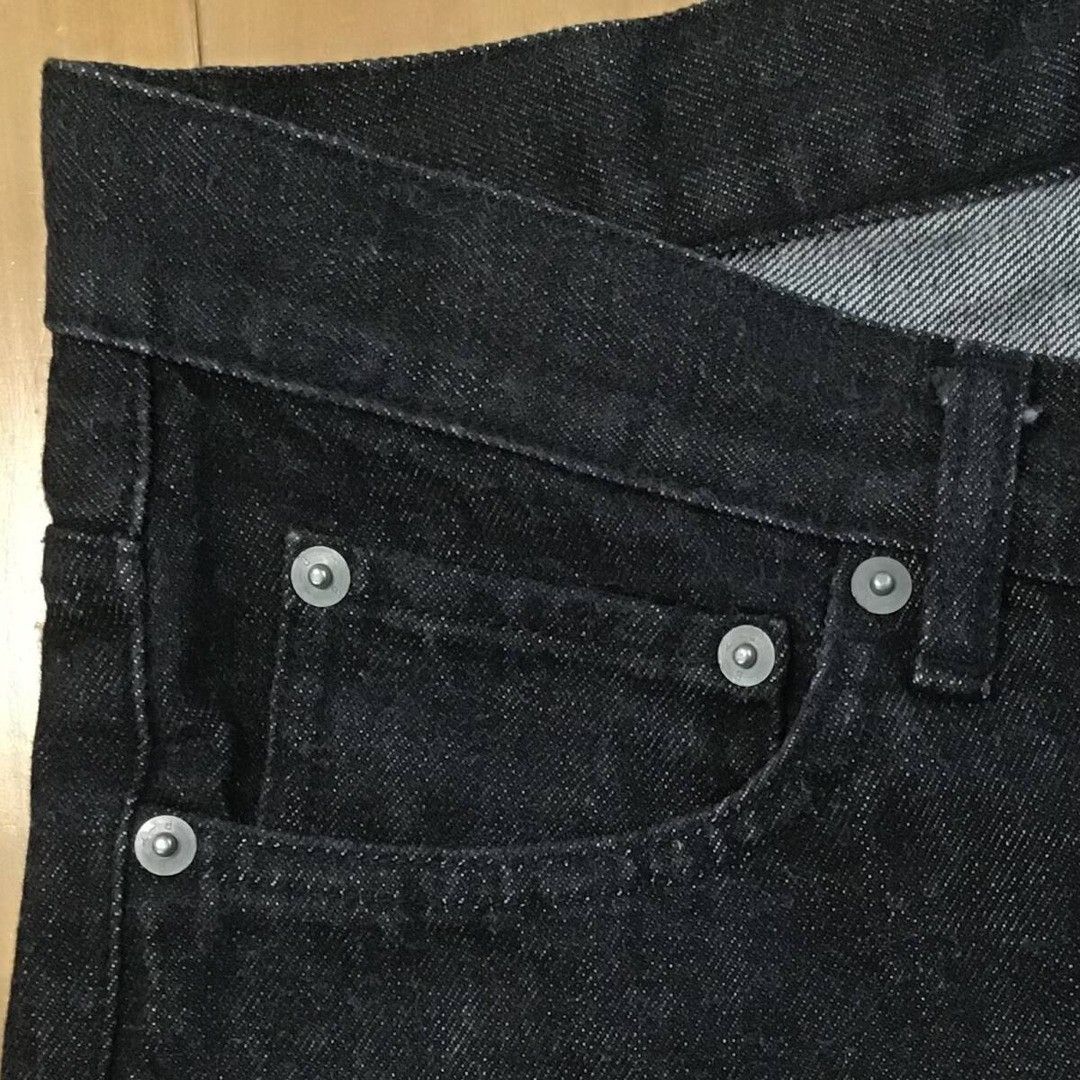 Bape BAPE APE HEAD Logo Slim Fit Black Denim Pants ★size S Size US 30 / EU 46 - 5 Thumbnail