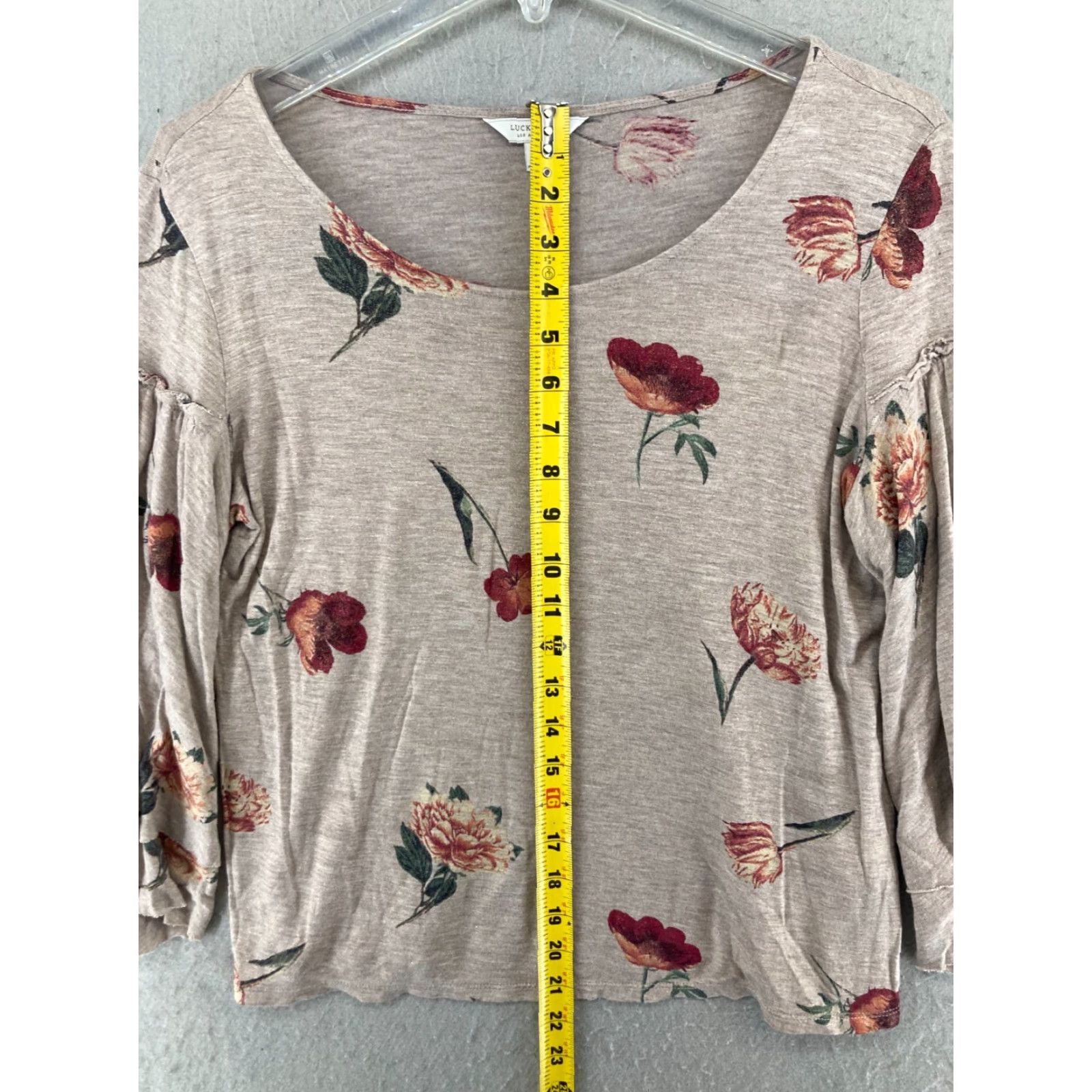 Lucky Brand Lucky Brand Blouse Women's Small Floral Relaxed Flutter Sleeve Scoop Neck XS-Colorful Multicolor Bohemian Casual Shirt Size S / US 4 / IT 40 - 3 Thumbnail