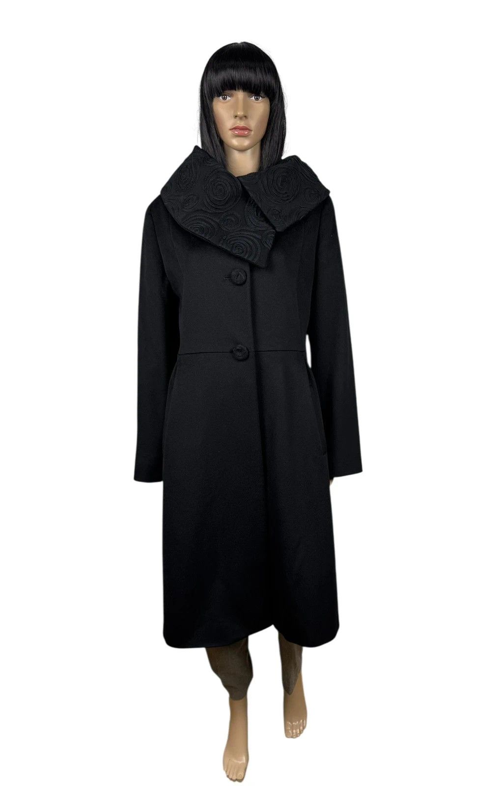 Cinzia Rocca Cinzia Rocca Loro Piana Wool Overcoat Embroidered size IT48 Size L / US 10 / IT 46 - 3 Thumbnail
