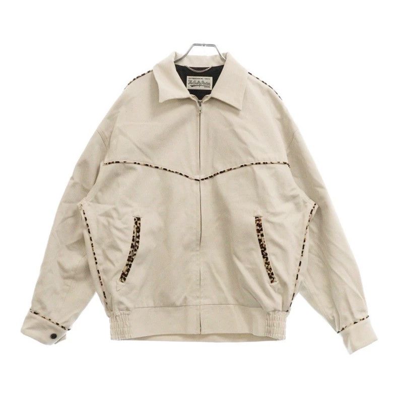 Wacko Maria WACKO MARIA Leopard Panel Jacket in Beige- DMC Size US M / EU 48-50 / 2 - 1 Thumbnail