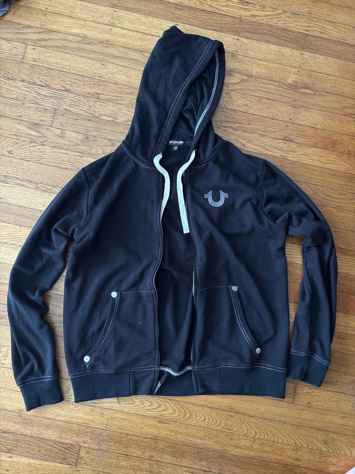 True Religion True religion flocked BIG T hoodie Size US XL / EU 56 / 4 - 3 Thumbnail