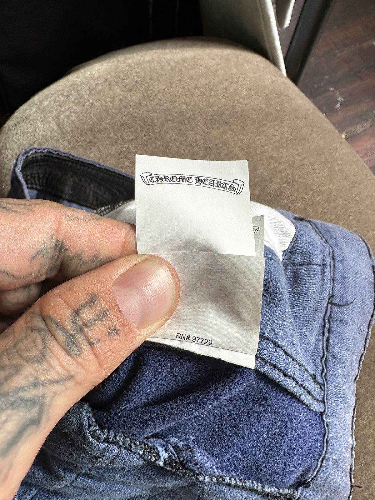 Chrome Hearts Chrome Hearts 100 Cross patch FLOODED JEANS PANTS 32 33 34 Size US 32 / EU 48 - 14 Thumbnail