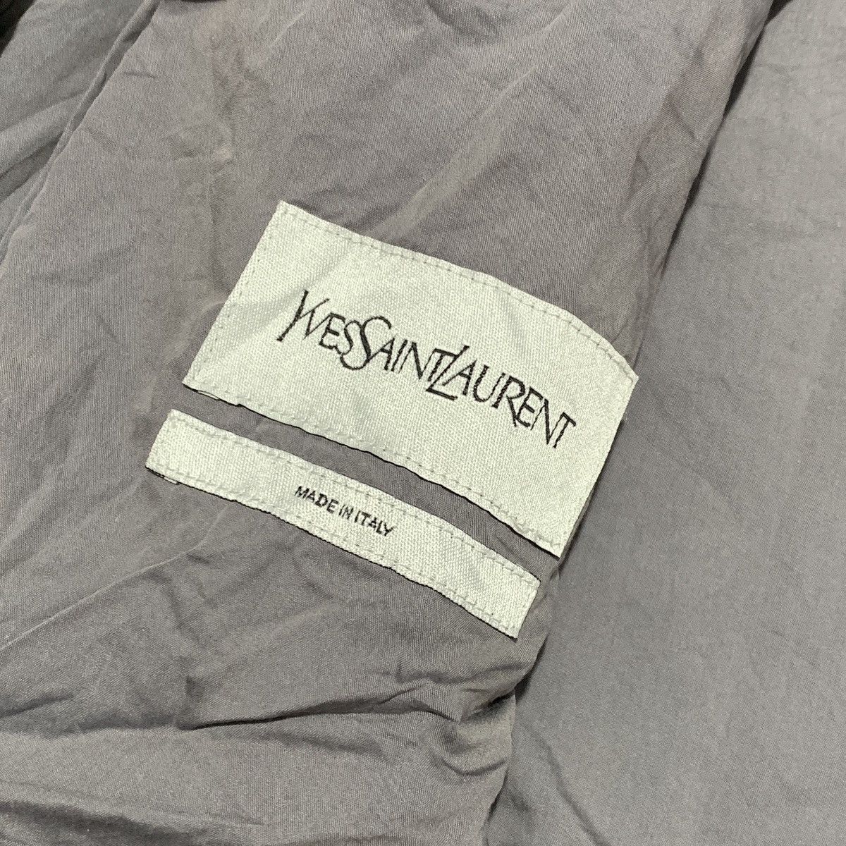 Yves Saint Laurent Yves Saint Laurent Grey Paracute Bomber Jacket Size US M / EU 48-50 / 2 - 10 Thumbnail