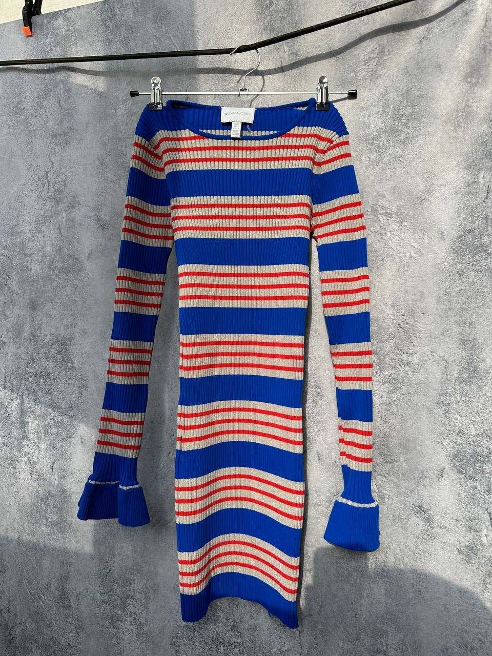 Alice McCall × Designer Alice McCall My Girl Knit Dress with Metallic Lurex Stripes Size XS / US 0-2 / IT 36-38 - 2 Thumbnail