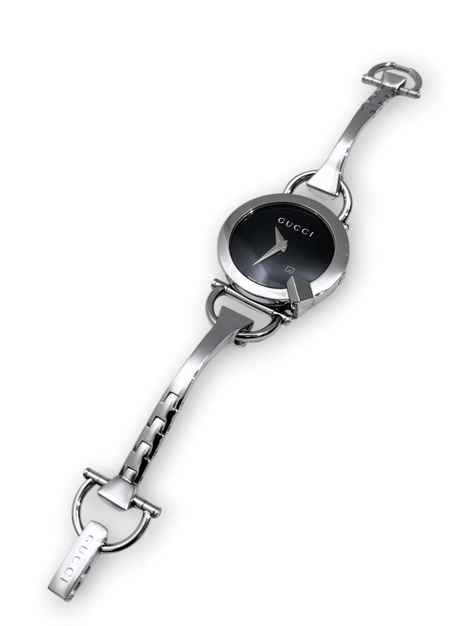 Gucci Gucci Chiodo Horsebit Round Bangle Silver Steel Watch Size ONE SIZE - 3 Thumbnail