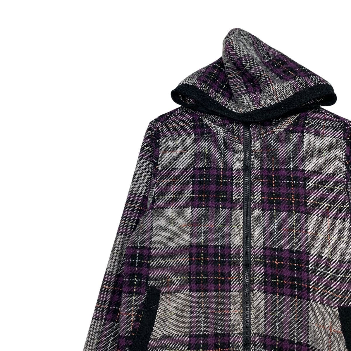 Japanese Brand POWER TO THE PEOPLE Checked Zipper Hoodie Jacket #2286-C101 Size US M / EU 48-50 / 2 - 6 Thumbnail