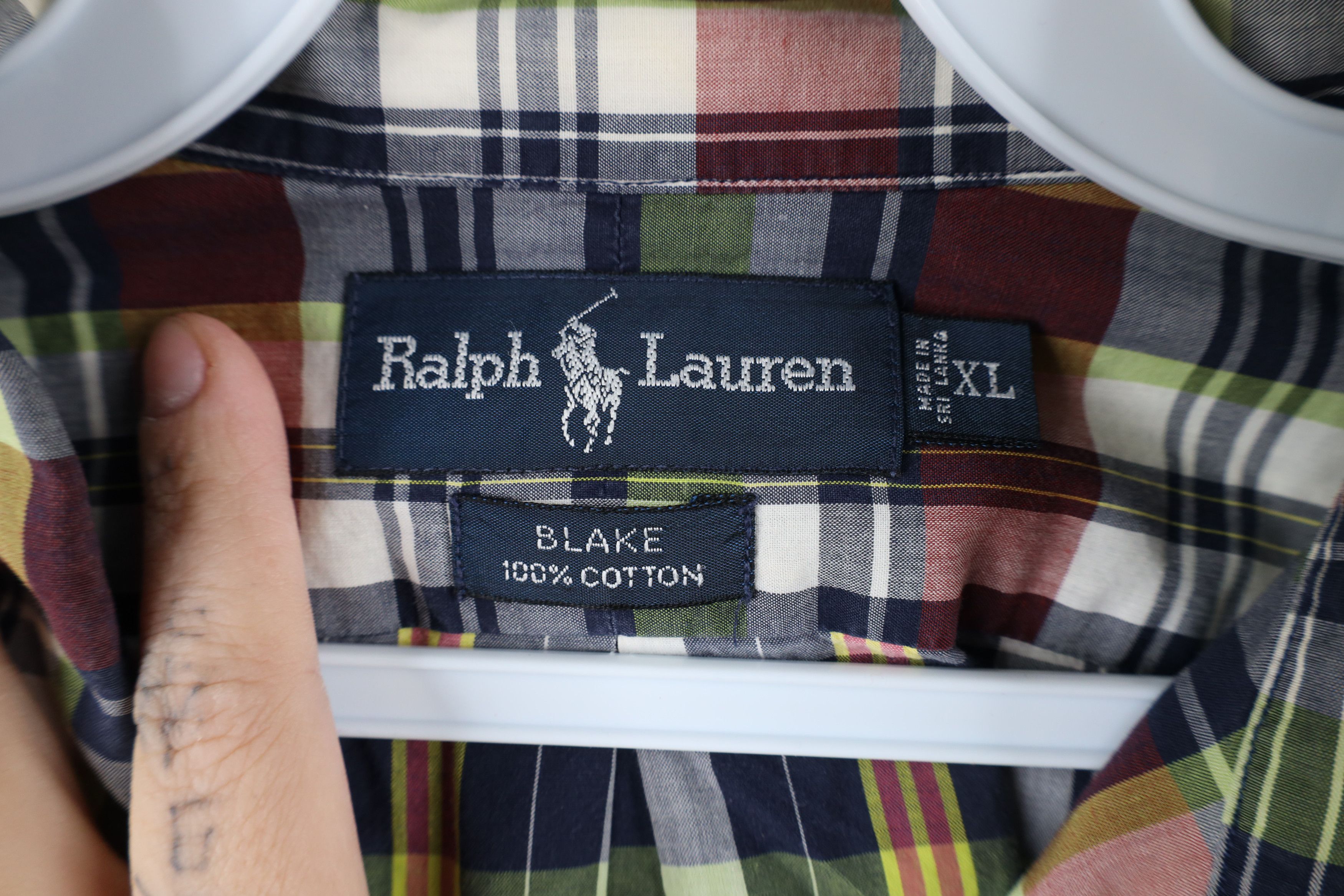 Ralph Lauren × Vintage Vintage 90s Ralph Lauren Plaid Collared Button Down Shirt Size US XL / EU 56 / 4 - 10 Thumbnail
