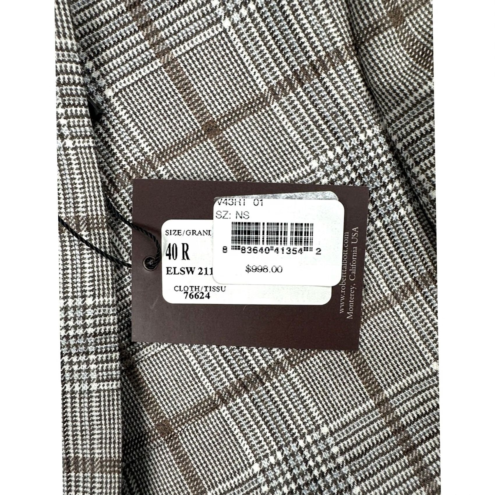 Robert Talbott Robert Talbott Blazer Shirt 2 Piece Cashmere Silk Gray Gray 40R Mens Blazer NWT Size 40R - 8 Thumbnail