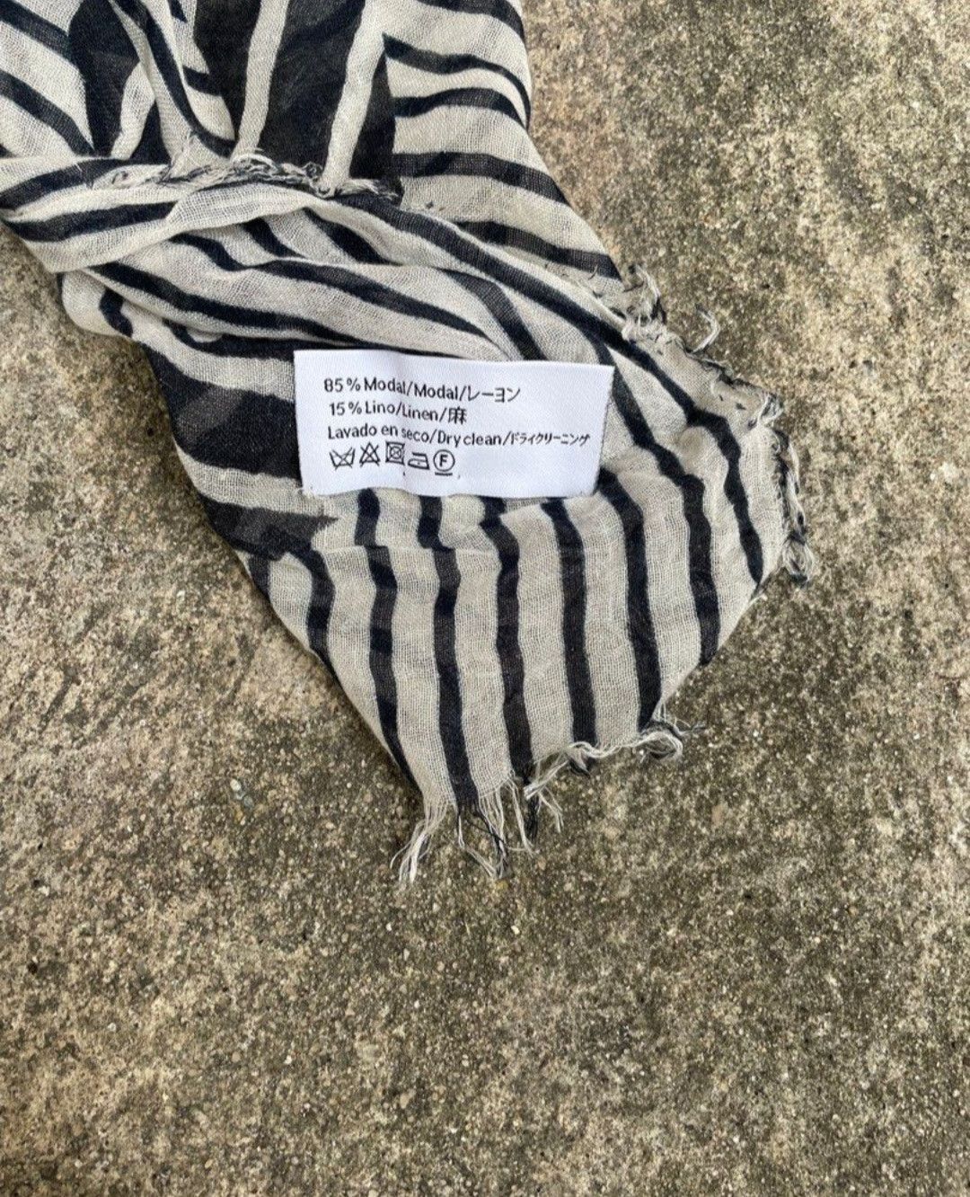 Loewe Loewe Black and White Scarft Size ONE SIZE - 4 Thumbnail