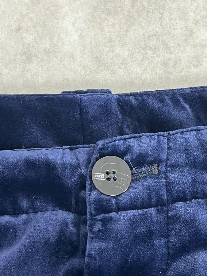 Armani 2010s Armani Navy Velvet Pants Size US 32 / EU 48 - 9 Thumbnail