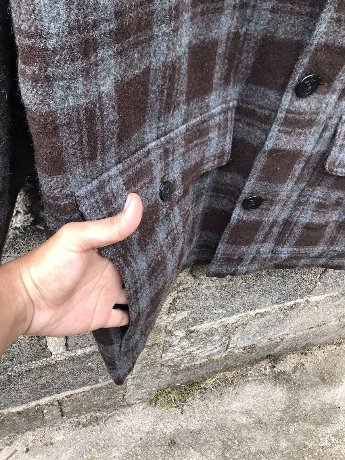 BARNS OUTFITTERS ⚡️Vintage Brown Flannel Wool Chore Barn Ranch Jacket Size US L / EU 52-54 / 3 - 6 Thumbnail