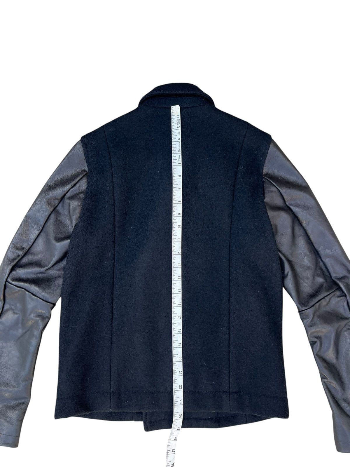 Leather STUDIOUS Japan Asymmetrical Wool Cowhide Leather Jacket Size US S / EU 44-46 / 1 - 20 Thumbnail