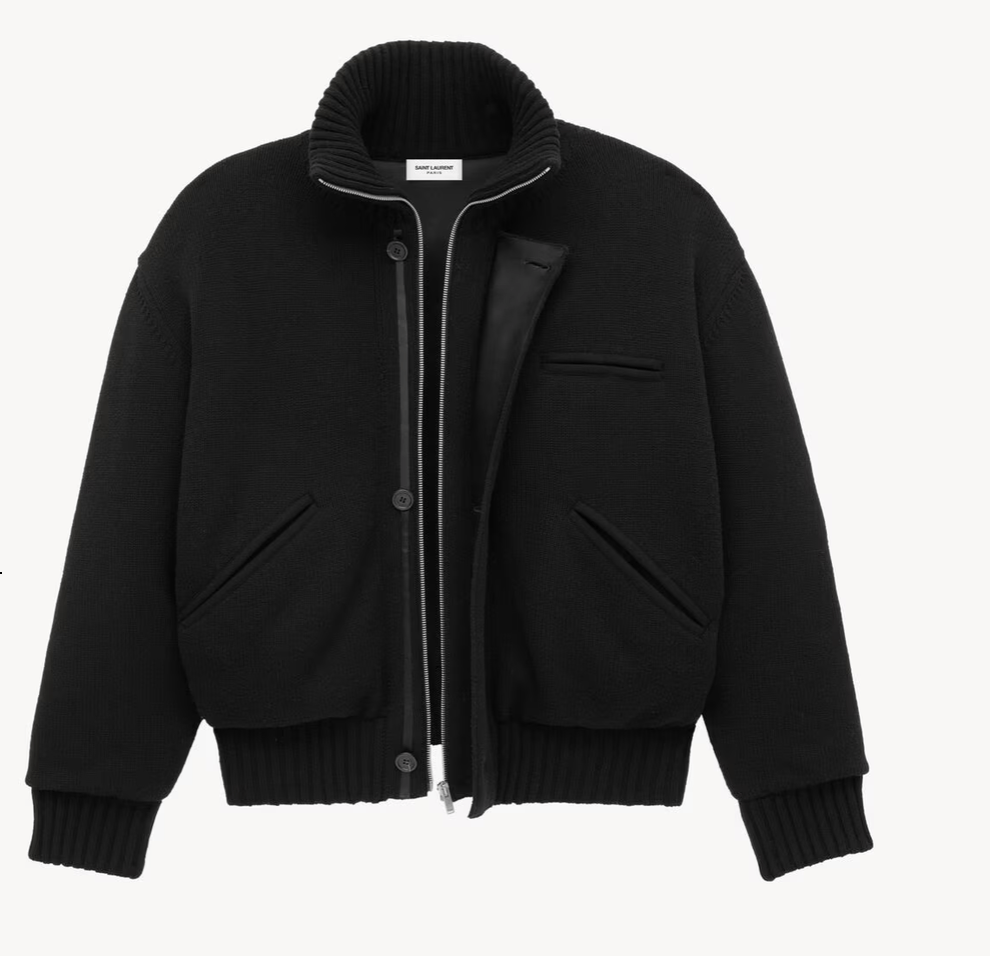 Saint Laurent Paris Wool Cardigan Jacket Size US M / EU 48-50 / 2 - 1 Thumbnail