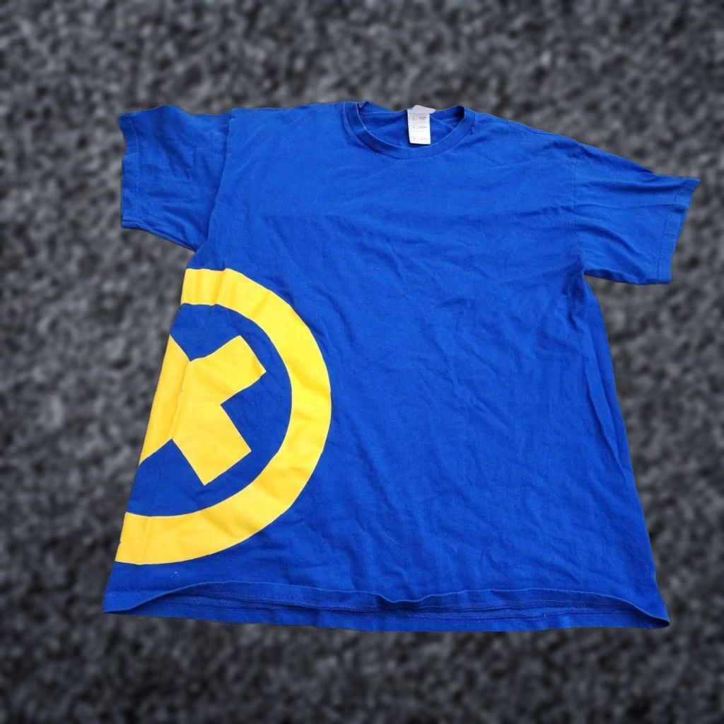 Fruit Of The Loom Vintage Panasonic Oxyride Battery Promo T-Shirt Men XL Blue 90s Retro Short Sleeve Cotton Size US XL / EU 56 / 4 - 1 Thumbnail