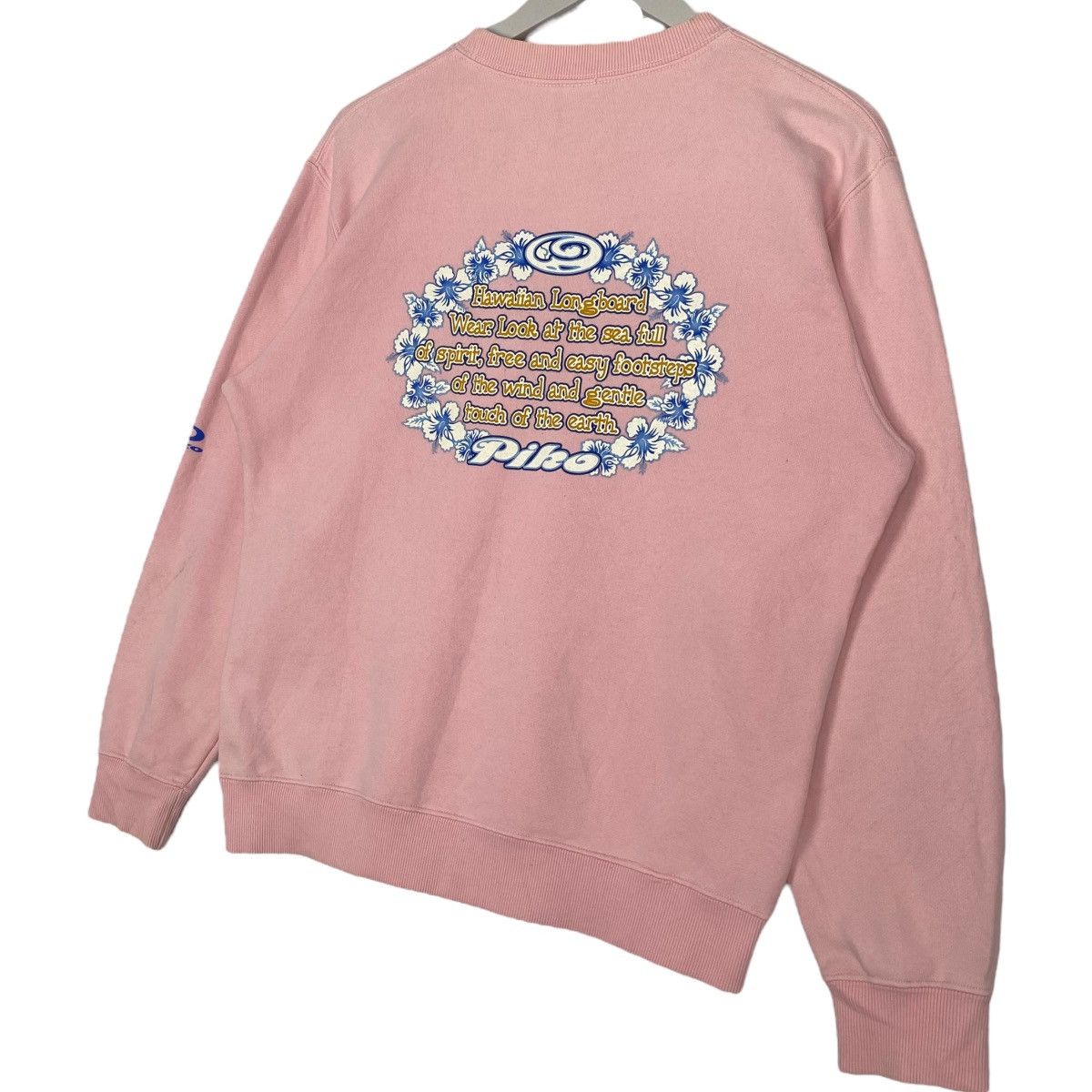 Vintage Vintage Piko Hawaiian Sweatshirt Crewneck Pink Size M Size M / US 6-8 / IT 42-44 - 6 Thumbnail