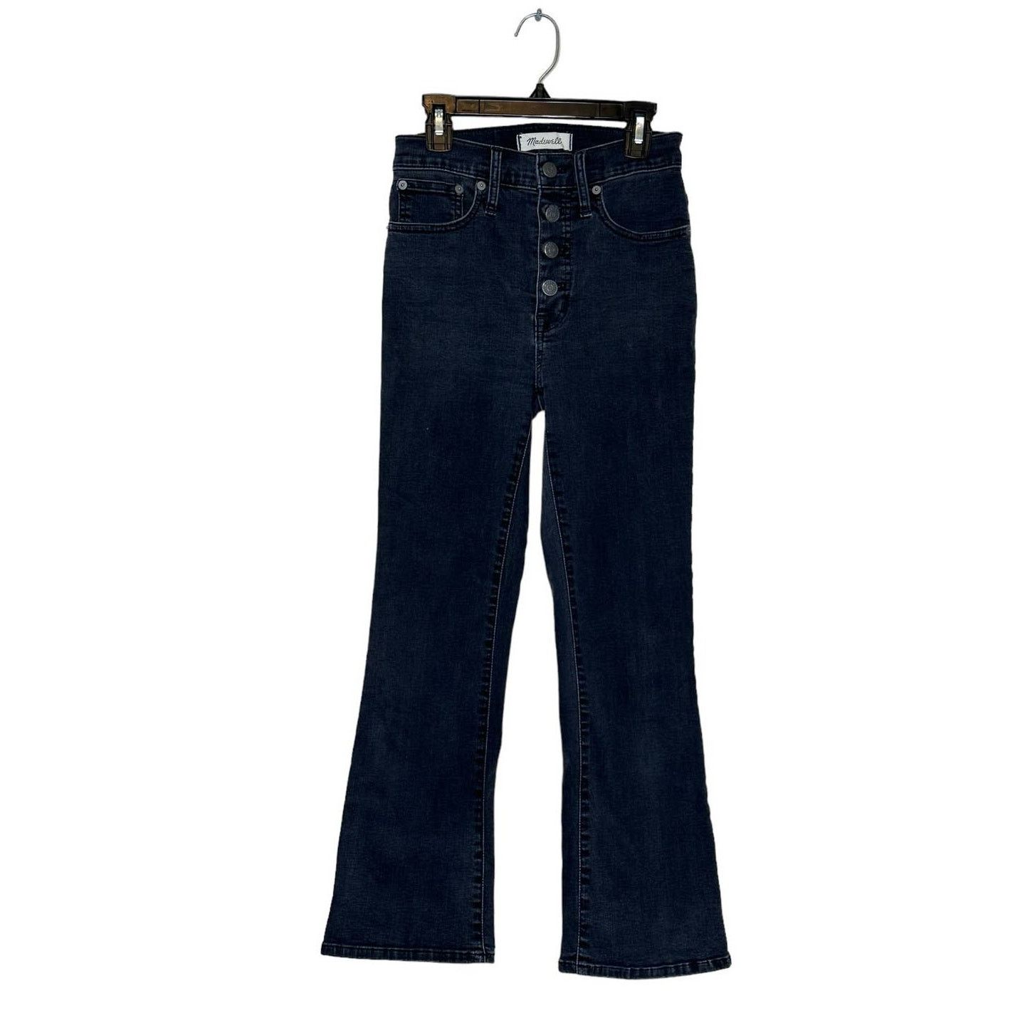 Madewell Madewell black cali demi boot buttoned stretch jeans size 24 Size 24" / US 00 / IT 34 - 1 Thumbnail