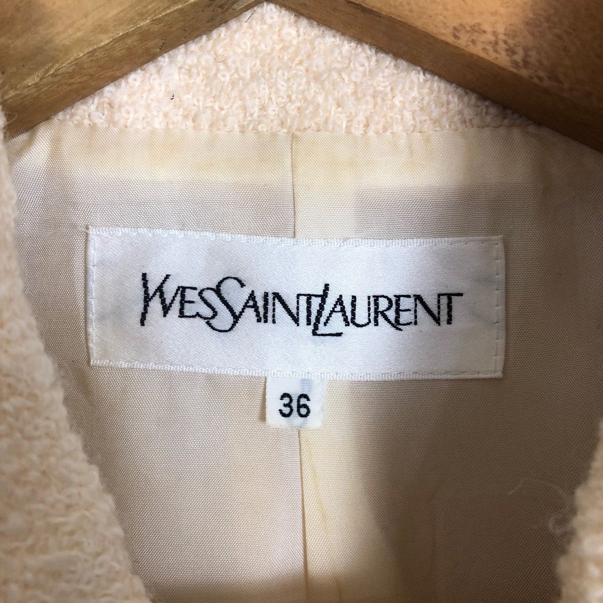 Yves Saint Laurent Yves Saint Laurent Short Coat Wool Light Jacket Luxury Size XS / US 0-2 / IT 36-38 - 8 Thumbnail