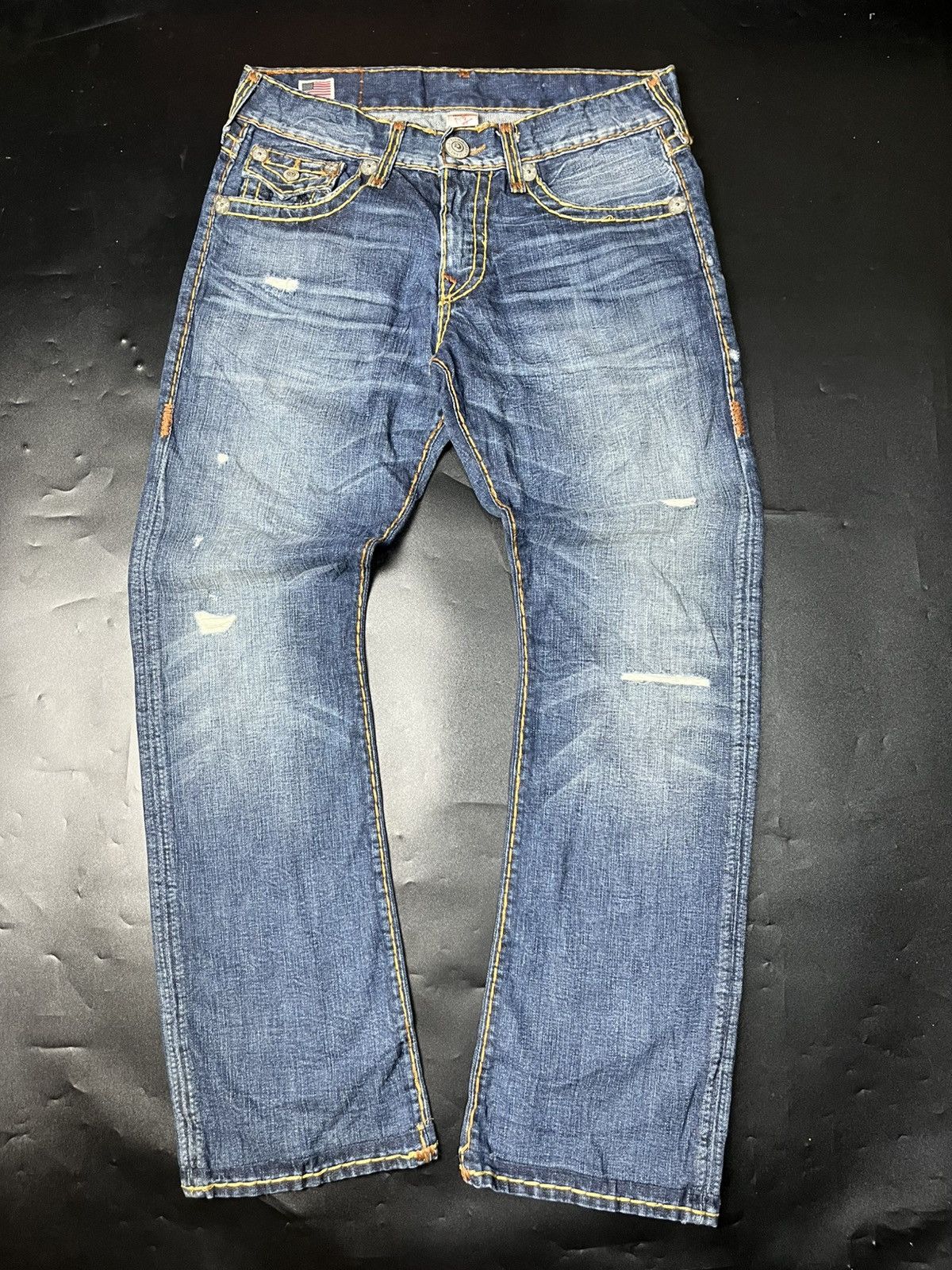 If Six Was Nine TRUE RELIGION TRUE FLARE JEANS Size US 31 - 2 Thumbnail