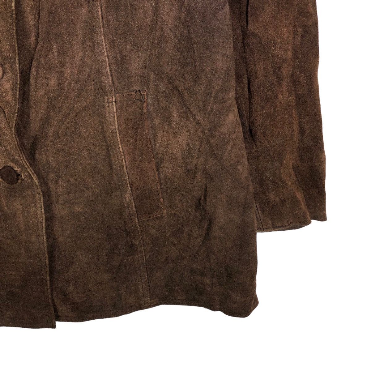 Genuine Leather 🔥90’s Vintage Genuine Leather Bomber Jacket Double Breast Size US M / EU 48-50 / 2 - 5 Thumbnail